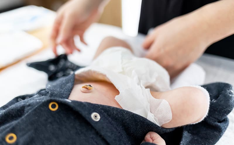 newborn baby with diaper